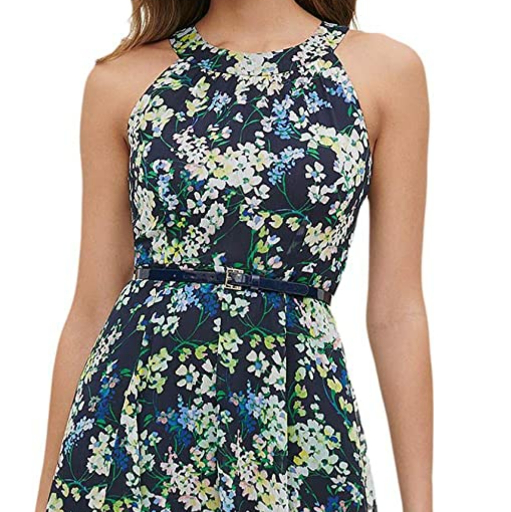 NWT Tommy Hilfiger Madeline Floral Chiffon - Picture 5 of 7